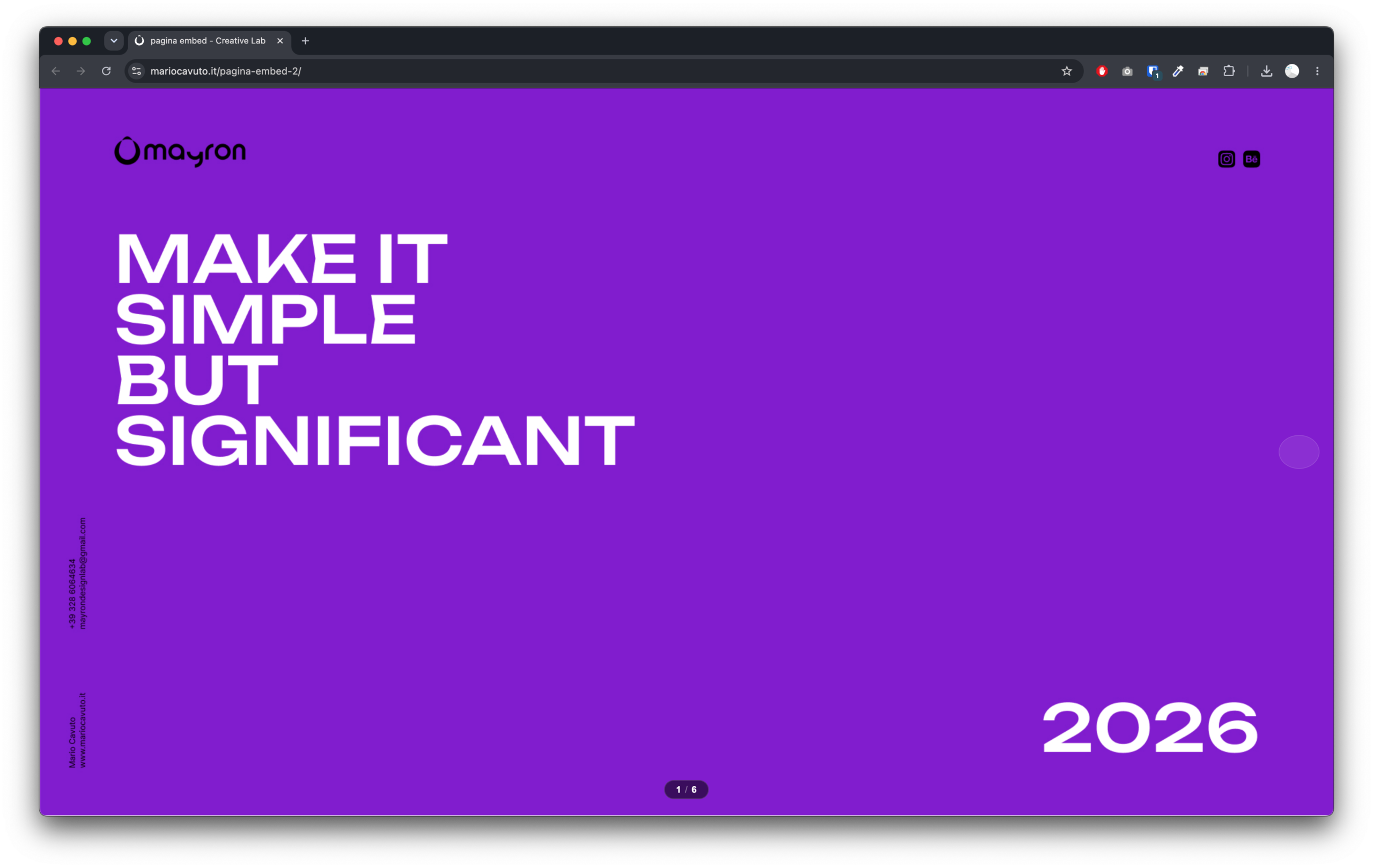 Mairo Slidefolio — anteprima demo