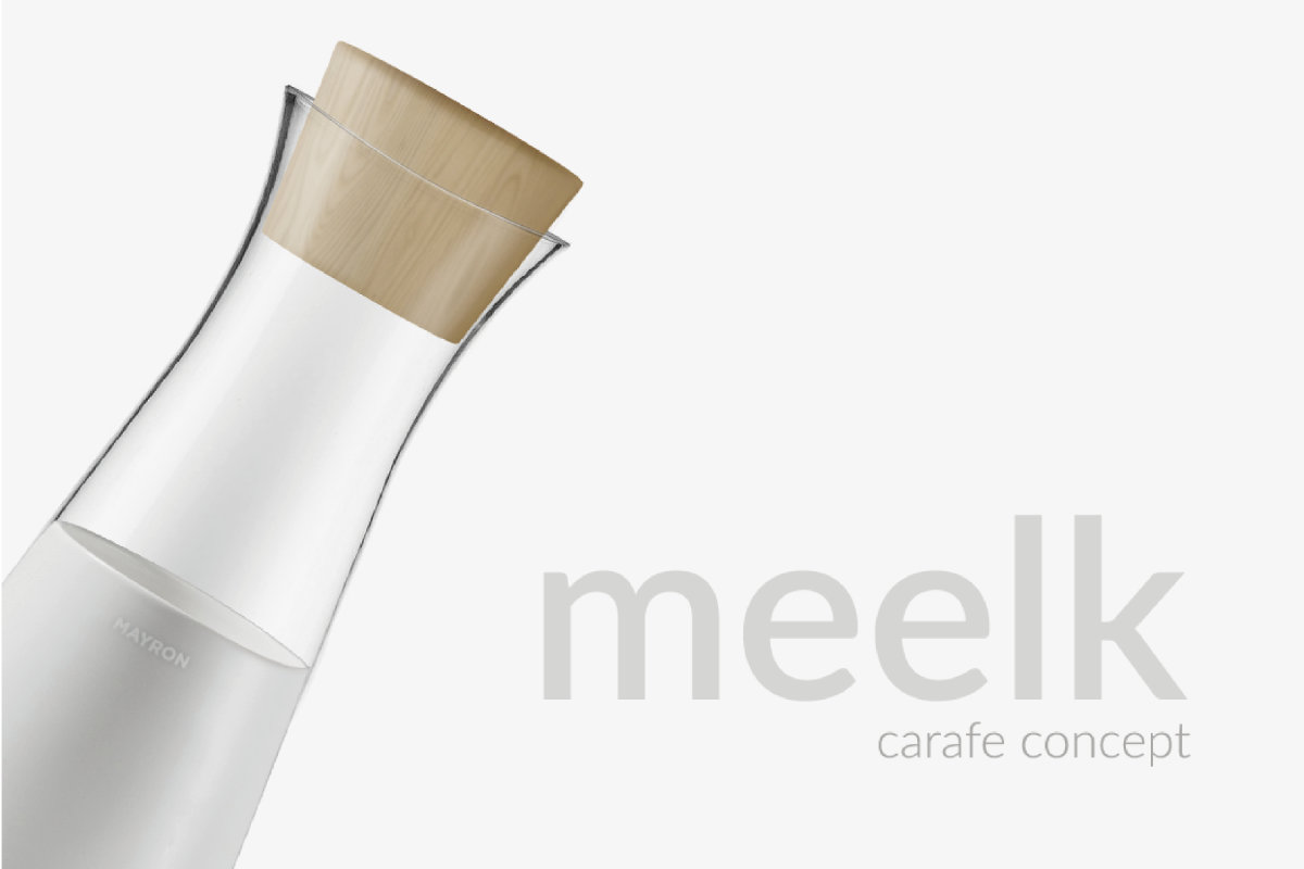 design prodotto caraffa meelk